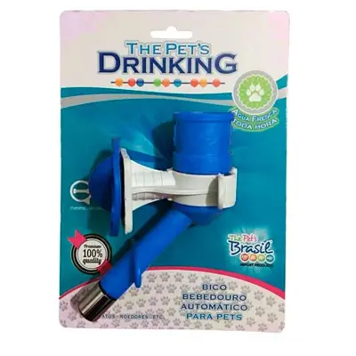 Bico De Bebedouro Automático para Pets The Pets Brasil Azul