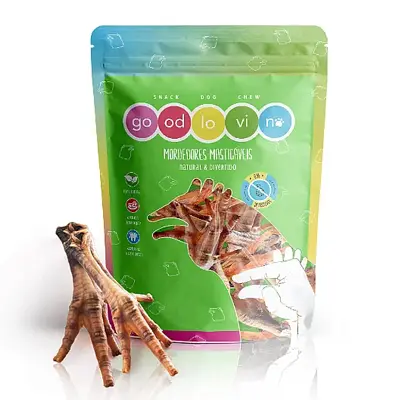 Petisco para cães pé de frango Good Lovin com 6 unidades