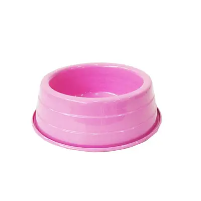 Comedouro Cães Dog Head Alumínio Leve Colorido Rosa Grande 2800ml