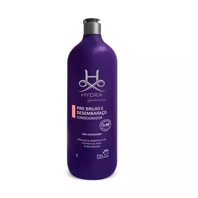 Condicionador Hydra Groomers Brilho e Desembaraço Pet Society 1L