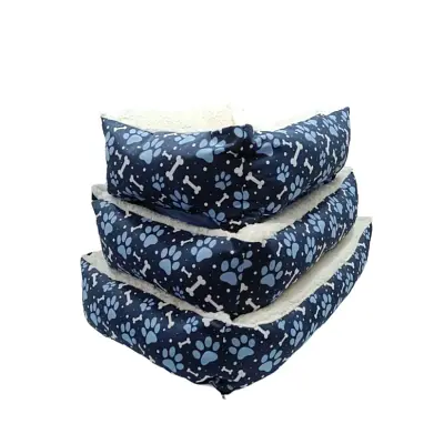 Cama para Cães e Gatos CamaPet Ossinho Ovelha Azul Tamanho M