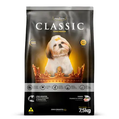 Ração Premiatta Cães Classic Adultos Mini 7,5kg