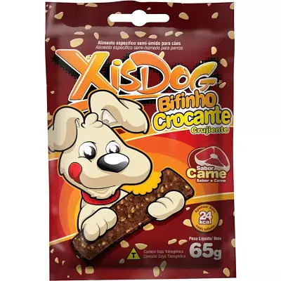 Petisco Cães XisDog Bifinho Crocante 65g