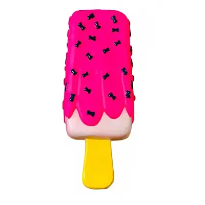 Brinquedo Cães Vinil Sorvete Picolé Rosa The Pets Brasil