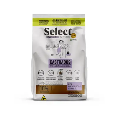 Ração Monello Select Gatos Adultos Castrados 15Kg