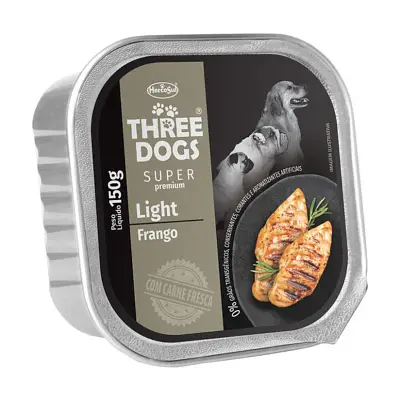Ração Úmida Three Dogs Special Light Patê 150g