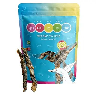 Petisco Para Cães Pele De Tilápia Good Lovin Com 1 Unidade
