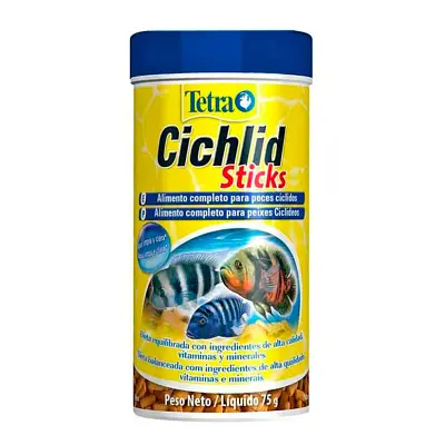 Ração Tetra Cichlid Sticks 75g