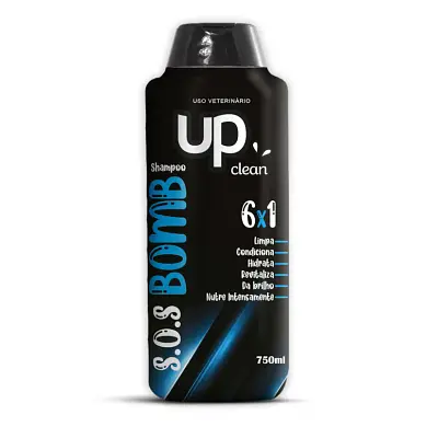 Shampoo Up Clean para Cães e Gatos Bomb 6x1 750ml