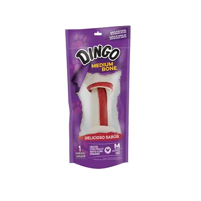 Osso Dingo Cães Premium Original Bone Médio