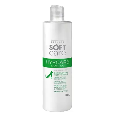 Shampoo Soft Care Hypcare Menta Cães e Gatos 300ml