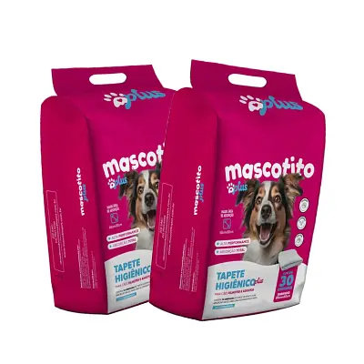 Tapete Higiênico Mascotito Plus 80x60 com 60 Unidades