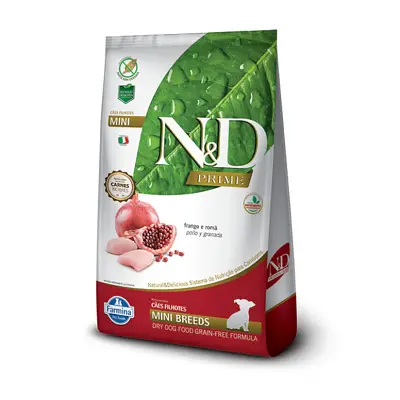 Ração N&D Prime Cães Filhotes Mini Frango 800g