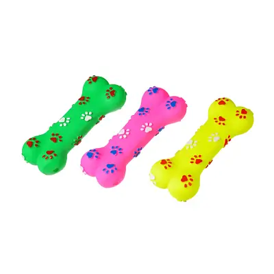 Brinquedo Cães The Pets Vinil Osssinho Patinha Colors Grande