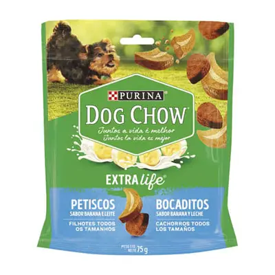 Petisco Nestlé Purina Dog Chow Filhotes Banana e Leite 75g