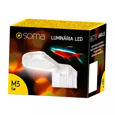 Luminária de LED Soma Transparente M3 5W Branco 110v