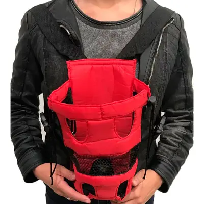 Mochila Canguru Vermelho para Cães Animalíssimo M