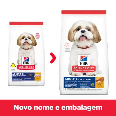 Ração Hill s Science Diet Cães Adultos 7+ Pedaços Pequenos 2,27kg
