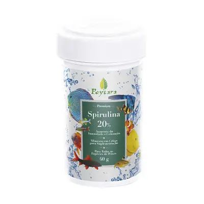 Ração Para Peixes Poytara Spirulina 20% 40g