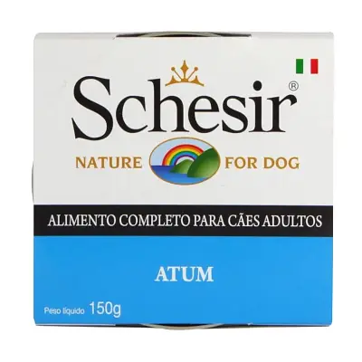 Ração Úmida Schesir Patê Cães Atum 150g