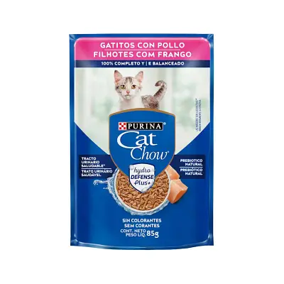 Ração Úmida Nestlé Purina Cat Chow Filhotes Frangoao Molho Sachê 85g