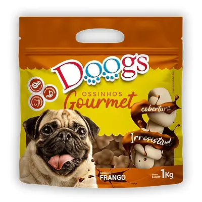 Osso Cães Doogs Gourmet Grande Frango 1kg