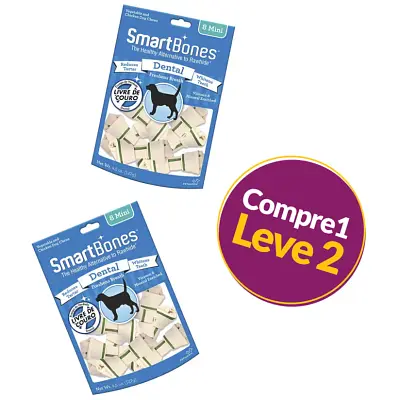 Ossinhos para Cães SmartBones Dental Mini 8 Unidades