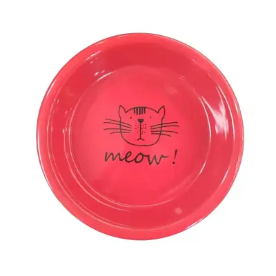 Comedouro Gatos The Pets Porcelana Vermelho 250ml