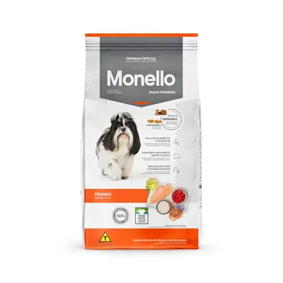 Ração Monello Especial para Cães Adultos Raças Pequenas 15Kg