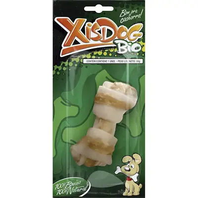 Osso Cães XisDog Bio com Nó Duplo M