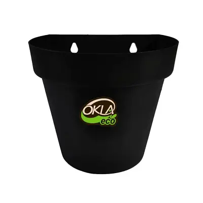Vaso Parede Bari Eco Preto Okla 5,3L