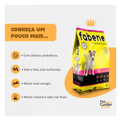 Ração Fabene Cães Adultos Mini Bits 3kg