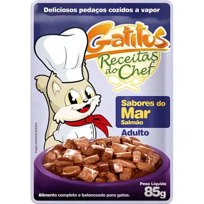 Ração Gatos Úmida Gatitus Sabores do Mar - 85g