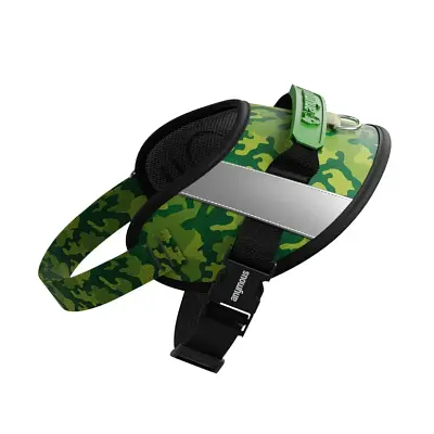 Peitoral Para Cães Anymous Power UP Green Camouflage P