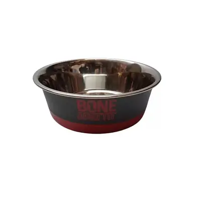 Comedouro Cães The Pets Inox Bone Apettit Vermelho 1350ml