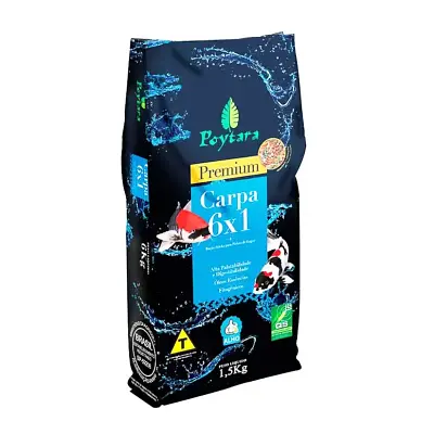 Ração Para Peixe Carpa Mix Poytara 6X1 1,5kg