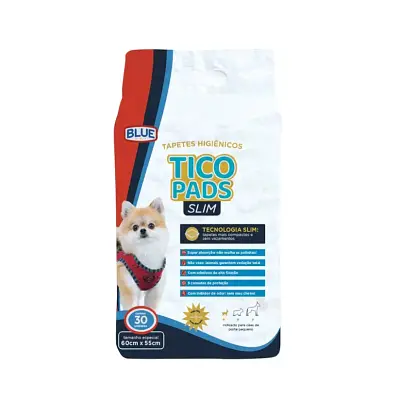 Tapete Higiênico Cães Expet Tico Pads Slim 60X55Cm 30 Unidades
