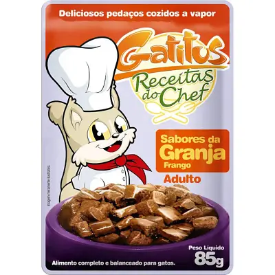Ração Gatos Úmida Gatitus Sabores Da ganja 85g