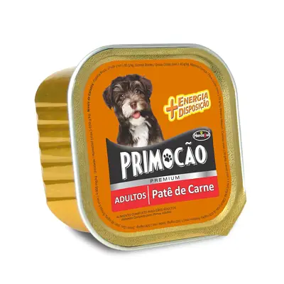 Ração Úmida Primocão Premium Patê Carne 300g