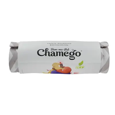 Tapete Higiênico Reutilizável Cães Chevron Cinza