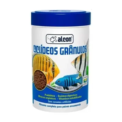 Ração Para Peixes Ciclídeos Granulado Alcon 130g