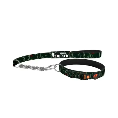 Coleira com Guia para Cães Anymous Rustic Camuflado Tam. P