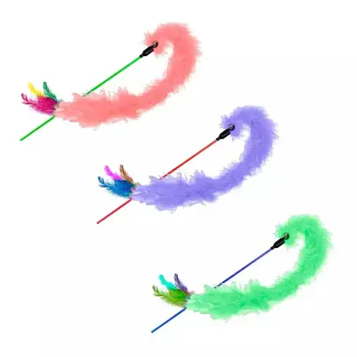 Brinquedo Vara com Plumas Para Gatos Napi