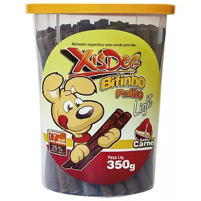 Petisco Cães XisDog Bifinho Palito Carne Light 350g