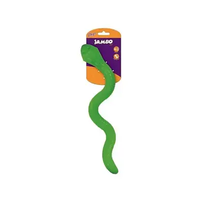 Brinquedo Cães Jambo Cobra Tpr Treat Sound Verde
