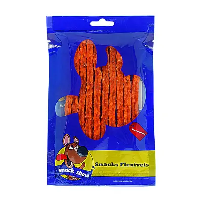 Osso Snack Show Cães Palitos Flex Estrela Frango com 10 Unidades