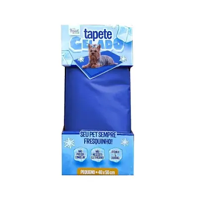 Tapete Gelado para Cães Azul The Pets Brasil Pequeno