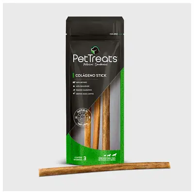 Petisco para Cães Pet Treats Colágeno Stick Pouch 3 Unidades