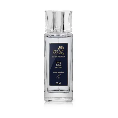 Colônia Baby Super Premium Pet Society Para Cães e Gatos 50ml