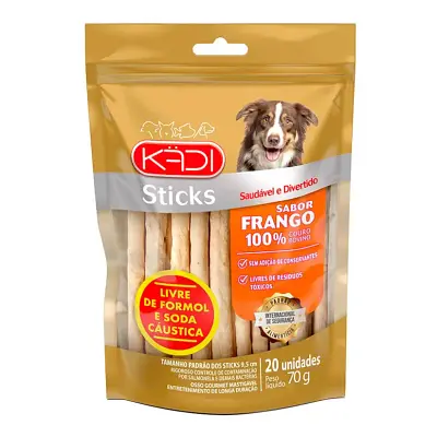 Sticks Cães Kadi Frango 20 Unidades